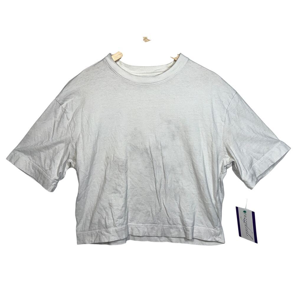 Abercrombie & Fitch AF Essentials White Short Sleeve Crewneck T-Shirt Womens M